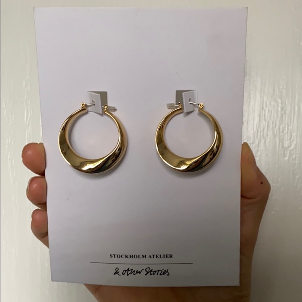 ✨ & Other Stories Gold Hoops - New w/ Tags